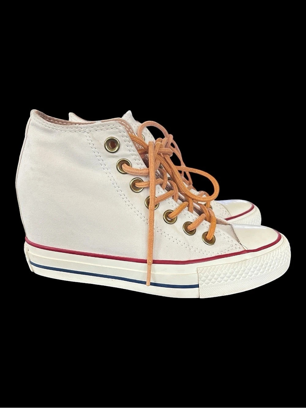 Converse Chuck Taylor All Star High Top wedge cream Sneakers size 5